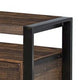 Flint TV Media Console 3 Drawers 2 Shelves Dark Brown Wood 64’’ Top BM325529