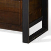 Flint TV Media Console 3 Drawers 2 Shelves Dark Brown Wood 78’’ Top BM325530