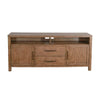 Yael TV Media Console 4 Shelves 2 Drawers Light Brown Wood 66’’ BM325544