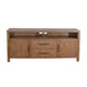 Yael TV Media Console 4 Shelves 2 Drawers Light Brown Wood 66’’ BM325544
