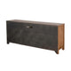 Yael TV Media Console 4 Shelves 2 Drawers Light Brown Wood 66’’ BM325544