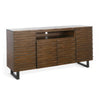 Desy TV Media Entertainment Console Fluted Doors Dark Brown 72’’ BM325554