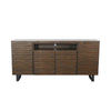Desy TV Media Entertainment Console Fluted Doors Dark Brown 72’’ BM325554