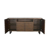 Desy TV Media Entertainment Console Fluted Doors Dark Brown 72’’ BM325554