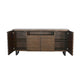 Desy TV Media Entertainment Console Fluted Doors Dark Brown 72’’ BM325554