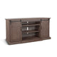 Yael TV Entertainment Console Fireplace Option Barn Doors 78’’ Brown BM325556