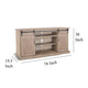 Desy TV Entertainment Console Fireplace Option Barn Doors 78’’ Brown BM325559