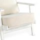 Rena Accent Lounge Chair Slatted Classic Sand White Solid Wood BM325565