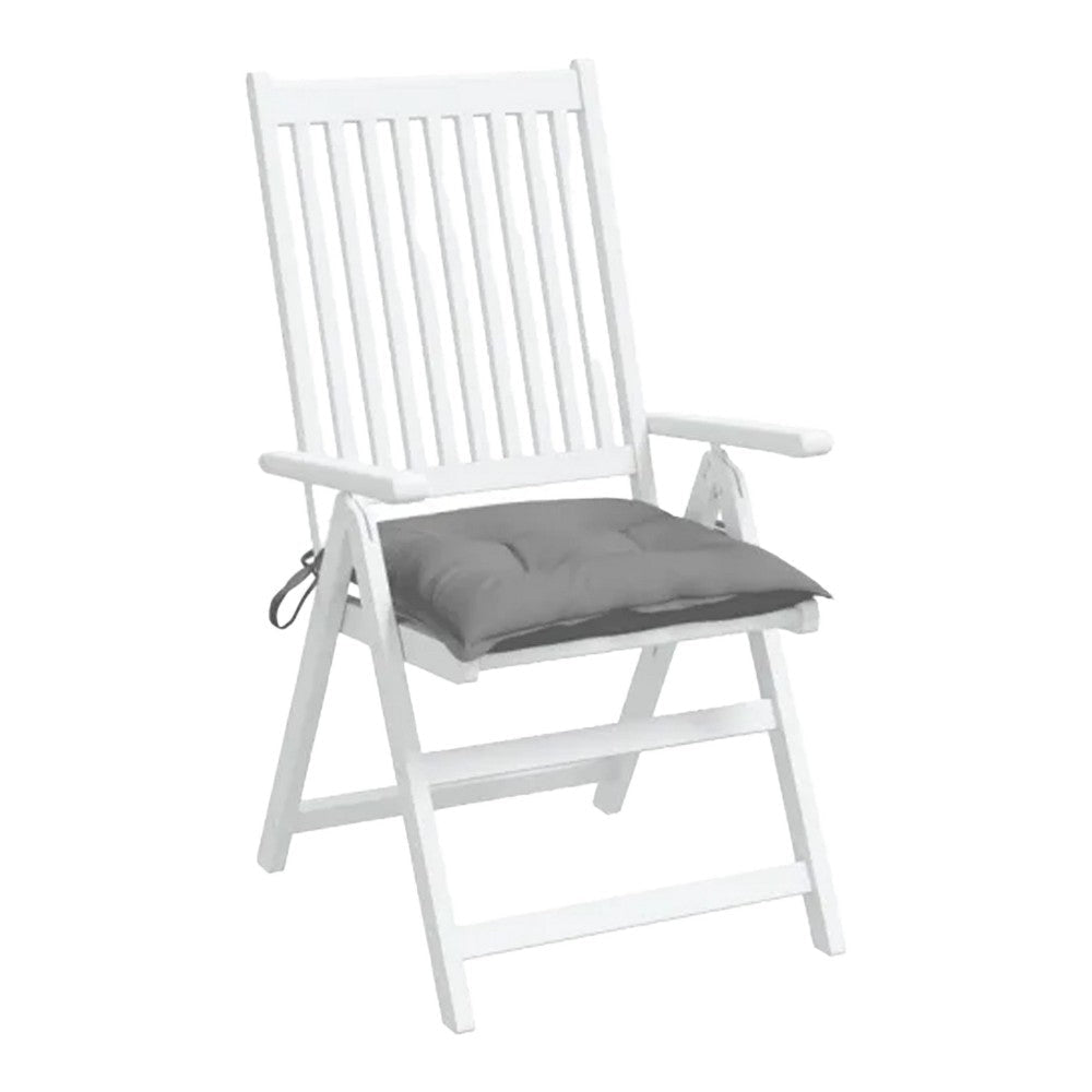 Kia Outdoor Cushion for Chair Set of 4 Square 20x20 Gray Fabric BM325568