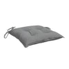 Kia Outdoor Cushion for Chair Set of 4 Square 20x20 Gray Fabric BM325568