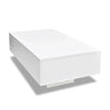 Coffee Table High Gloss White 33’’ Rectangular Modern Platform BM325569