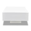 Coffee Table High Gloss White 33’’ Rectangular Modern Platform BM325569