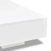 Coffee Table High Gloss White 33’’ Rectangular Modern Platform BM325569