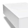 Coffee Table High Gloss White 33’’ Rectangular Modern Platform BM325569