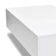 Coffee Table High Gloss White 33’’ Rectangular Modern Platform BM325569