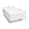 Coffee Table High Gloss White 33’’ Rectangular Modern Platform BM325569