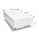Coffee Table High Gloss White 33’’ Rectangular Modern Platform BM325569