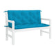 Claire Outdoor Cushion for Bench 47’’ Button Tufted Light Blue Fabric