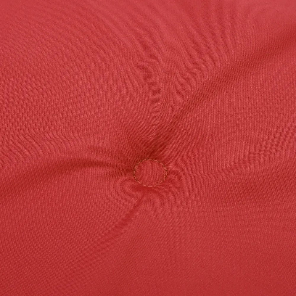 Outdoor Cushion for Chair Set of 6 20x40 Red Tufted Oxford Fabric BM325584