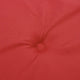 Outdoor Cushion for Chair Set of 6 20x40 Red Tufted Oxford Fabric BM325584