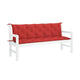 Claire Outdoor Cushion for Bench Soft Button Tufted Red Fabric 71’’ BM325587