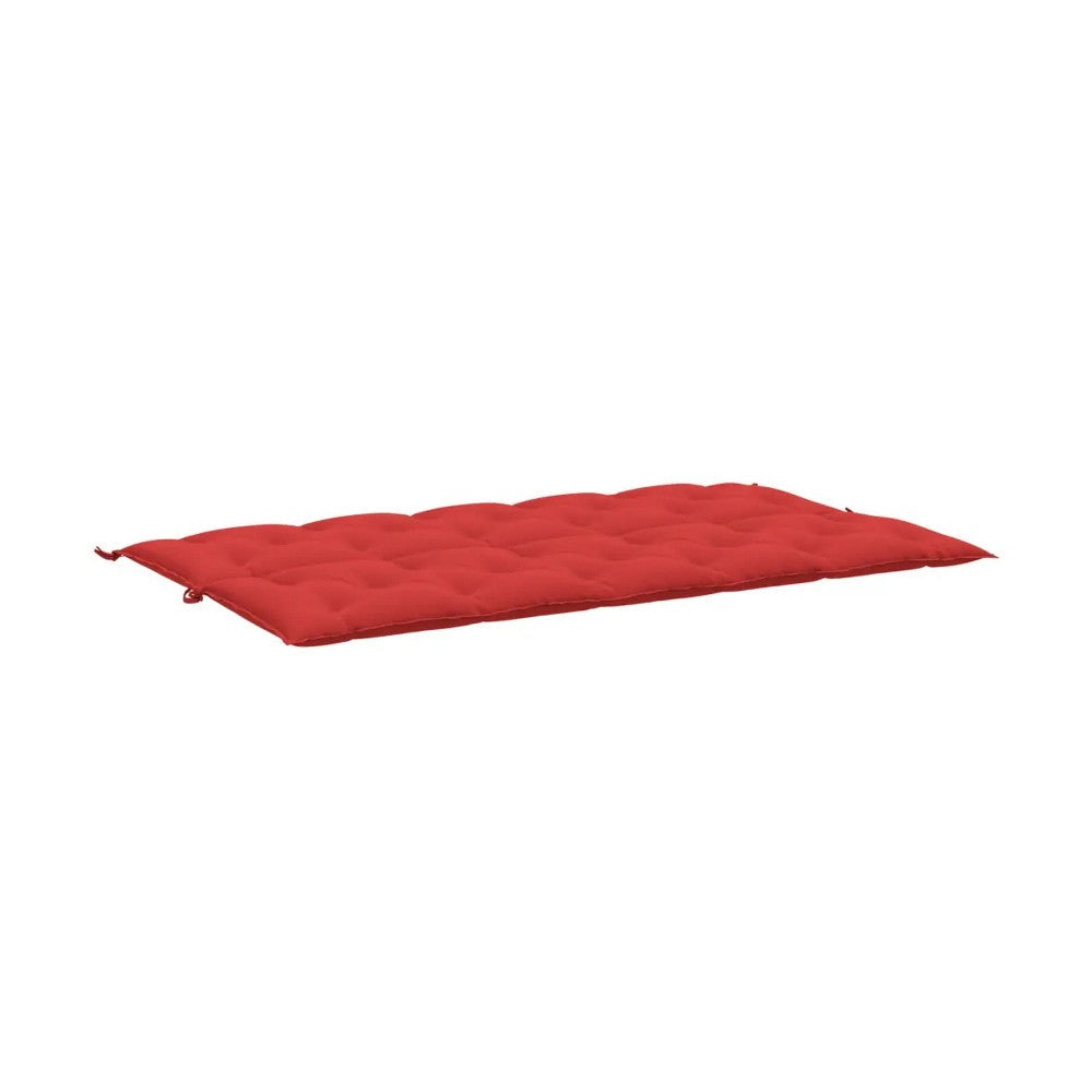 Claire Outdoor Cushion for Bench Soft Button Tufted Red Fabric 71’’ BM325587