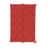 Claire Outdoor Cushion for Bench Soft Button Tufted Red Fabric 59’’