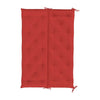 Claire Outdoor Cushion for Bench, Soft Button Tufted Red Fabric, 59"