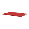Claire Outdoor Cushion for Bench, Soft Button Tufted Red Fabric, 59"