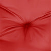 Claire Outdoor Cushion for Bench, Soft Button Tufted Red Fabric, 59"