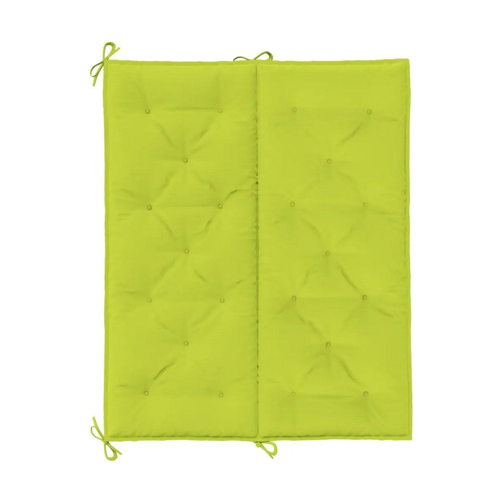 Claire Outdoor Cushion for Bench Button Tufted Green Fabric 47’’ Wide
