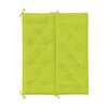 Claire Outdoor Cushion for Bench, Button Tufted Green Fabric, 47" Wide