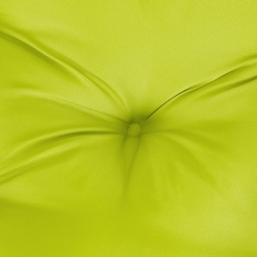 Claire Outdoor Cushion for Bench, Button Tufted Green Fabric, 47" Wide