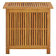 Outdoor Storage Box Table Acacia Wood with Flip Top Slatted Frame BM325596