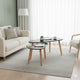 2 PIece Accent Coffee Table, Nesting, Black MDF, Brown Tapered Legs