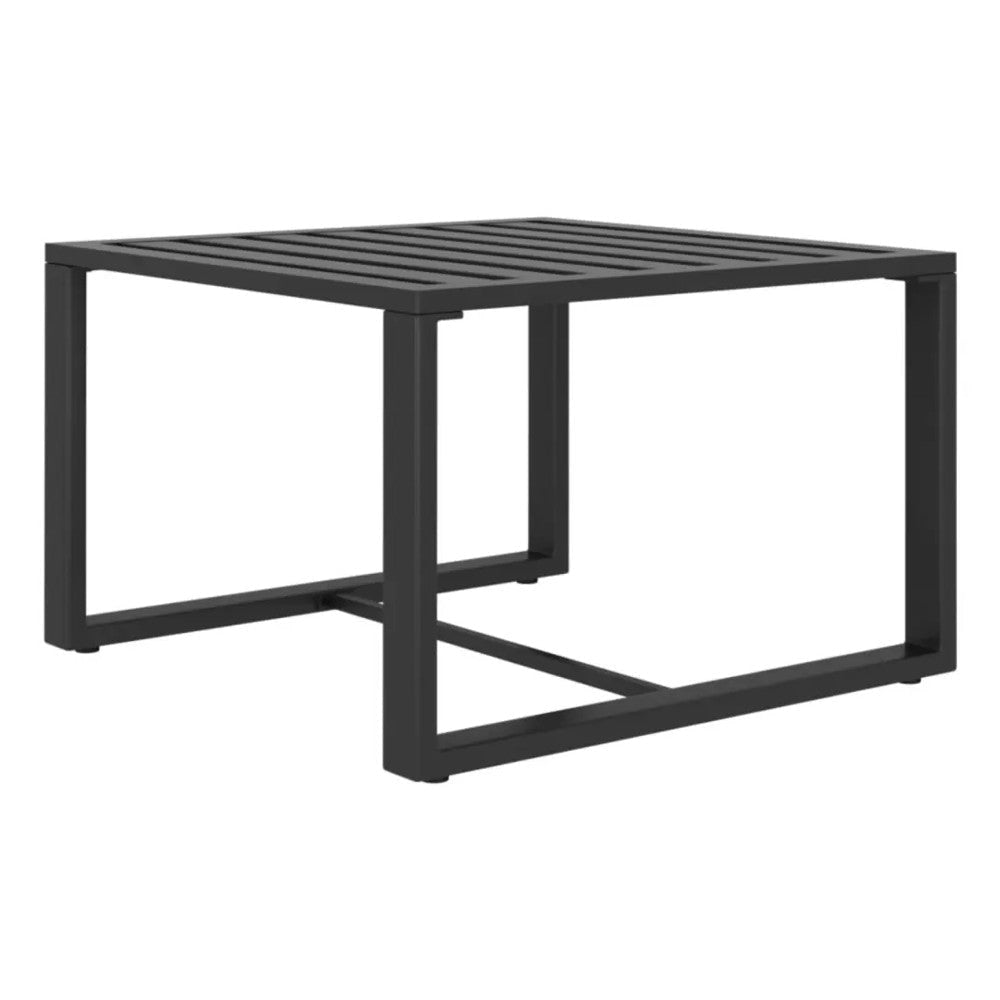 Shina 5pc Outdoor Set with Table Sofa and Chairs Black Polyester BM325599