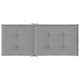 Zia 6pc Outdoor Highback Cushion for Chair Tufted Gray Fabric 47’’ BM325600