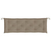 Claire Outdoor Cushion for Bench Tufted Taupe Oxford Fabric 59’’ BM325607