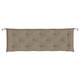Claire Outdoor Cushion for Bench Tufted Taupe Oxford Fabric 59’’ BM325607