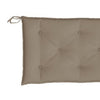 Claire Outdoor Cushion for Bench Tufted Taupe Oxford Fabric 59’’ BM325607