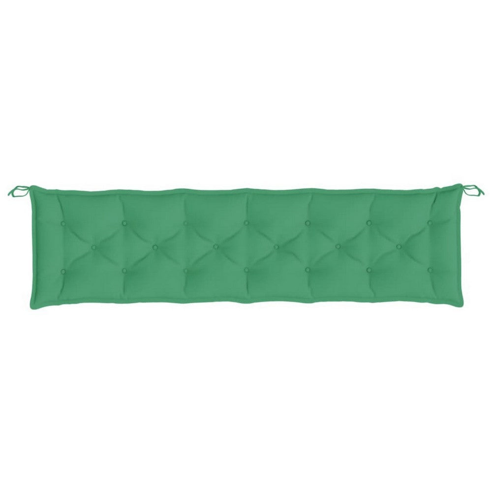 Claire Outdoor Cushion for Bench Tufted Green Oxford Fabric 79’’ BM325608