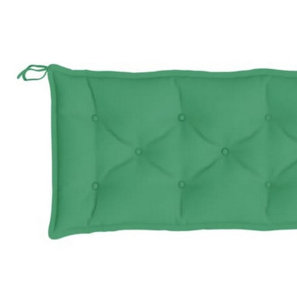 Claire Outdoor Cushion for Bench Tufted Green Oxford Fabric 79’’ BM325608