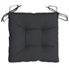 Zia 4pc Outdoor Patio Cushions for Chair Tufted Black Oxford Fabric