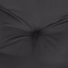 Zia 4pc Outdoor Patio Cushions for Chair, Tufted, Black Oxford Fabric