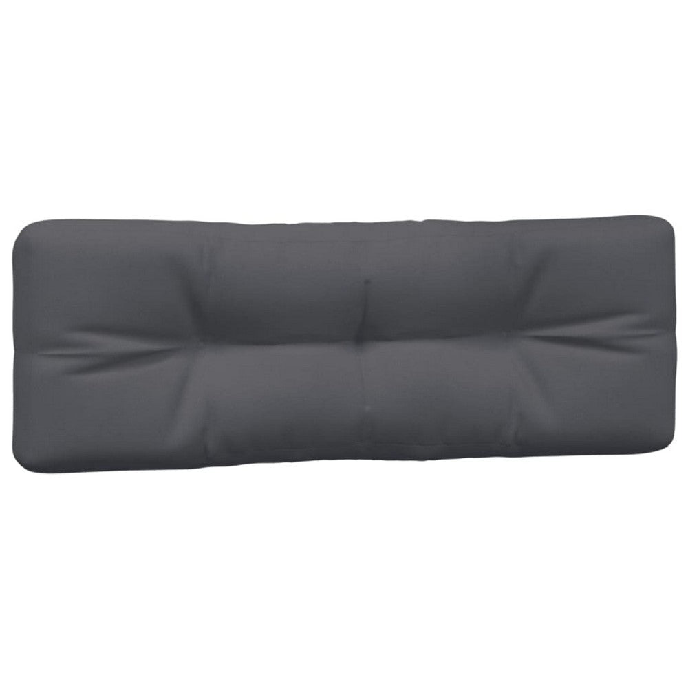 Moni 3pc Outdoor Cushion for Bench, Tufted Dark Gray Fabric, 47"