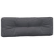 Moni 3pc Outdoor Cushion for Bench, Tufted Dark Gray Fabric, 47"