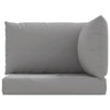 Paom 3pc Outdoor Patio Cushion for Bench Plush Gray Oxford Fabric