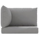 Paom 3pc Outdoor Patio Cushion for Bench, Plush Gray Oxford Fabric