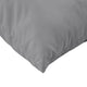 Paom 3pc Outdoor Patio Cushion for Bench Plush Gray Oxford Fabric