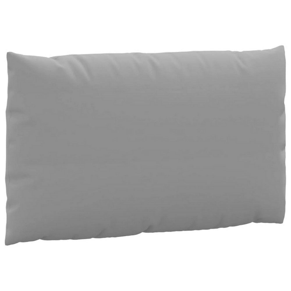 Paom 3pc Outdoor Patio Cushion for Bench, Plush Gray Oxford Fabric